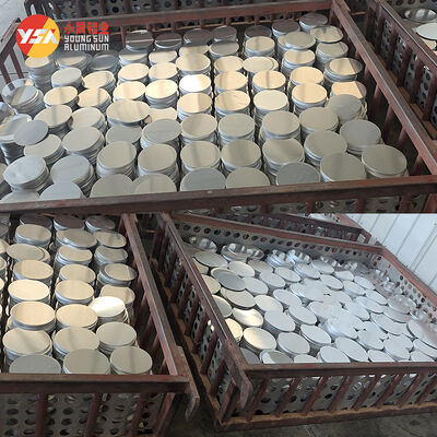 1050 3003 Aluminum Circle Disc Burr Free Flatness Uniform Heat Conduction Recyclable Low MOQ Free Sample Export Packing