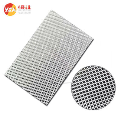 Embossed Aluminum Sheet PVDF PE Coating Antiskid Slip Resistant for Facade Cladding